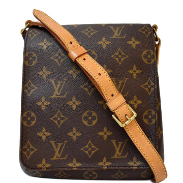 LOUIS VUITTON Mtte Salsa Monogram Canvas Shoulder Bag Brown