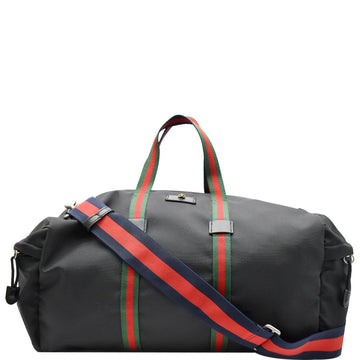GUCCI Techno Canvas Duffle Travel Bag Black 450983