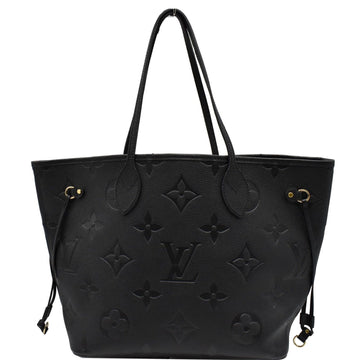LOUIS VUITTON Neverfull MM Monogram Empreinte Tote Bag Black