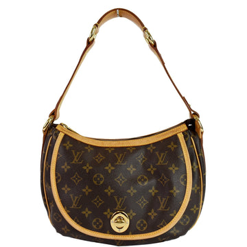 LOUIS VUITTON Tulum PM Monogram Canvas Shoulder Bag Brown