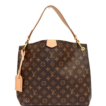 LOUIS VUITTON Graceful PM Monogram Canvas Shoulder Bag Brown