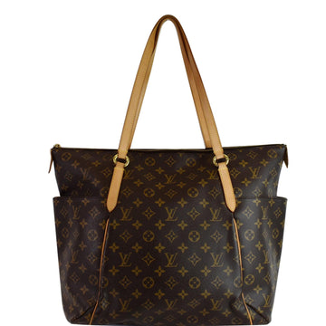 LOUIS VUITTON Totally GM Monogram Canvas Tote Shoulder Bag Brown