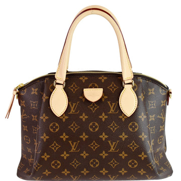 LOUIS VUITTON Rivoli PM Monogram Canvas Shoulder Bag Brown