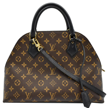 LOUIS VUITTON Alma B'N'B Monogram Canvas Shoulder Bag Brown