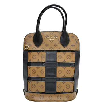 LOUIS VUITTON Tressage Reverse Monogram Tote Bag Brown - 10% OFF