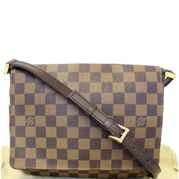 LOUIS VUITTON Mtte Tango Damier Ebene Short Strap Shoulder Bag