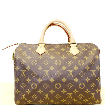 LOUIS VUITTON Speedy 30 Monogram Canvas Satchel Bag