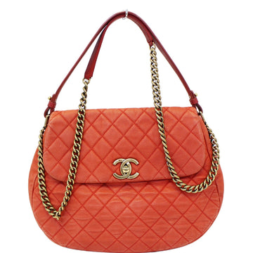 CHANEL Red Flap Soft Caviar Leather Leather Shoulder Crossbody Bag - 15% OFF