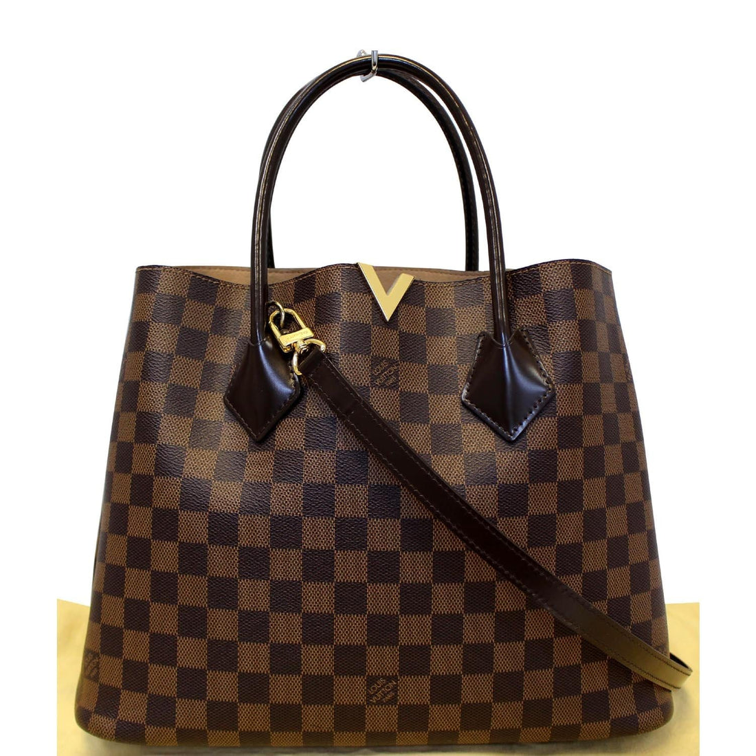 LOUIS VUITTON Kensington Damier Ebene Shoulder Handbag