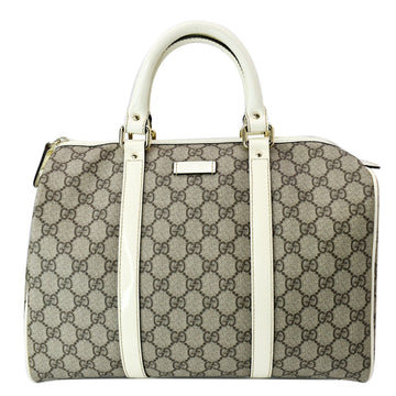 GUCCI GG Plus Joy Monogram Canvas Boston Bag Beige 193603