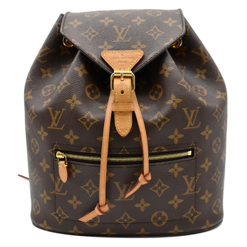 LOUIS VUITTON Montsouris NM Monogram Canvas Backpack Bag Brown