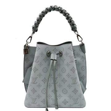 LOUIS VUITTON Muria Mahina Perforated Leather Crossbody Bag Vert