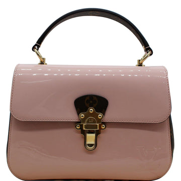 LOUIS VUITTON Cherrywood PM Patent Leather Shoulder Bag Rose Ballerine