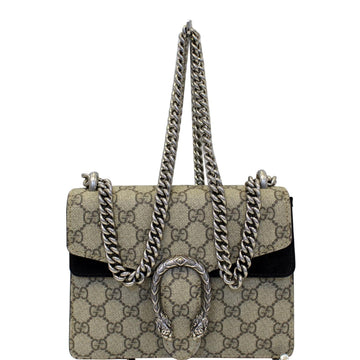 GUCCI Dionysus Mini GG Supreme Canvas Shoulder Crossbody Bag