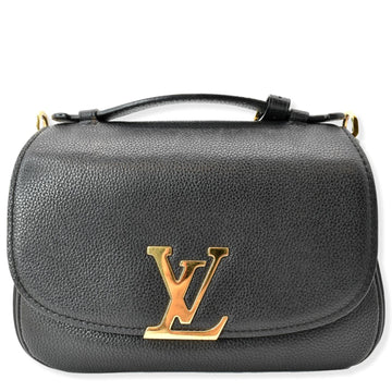 LOUIS VUITTON Vivienne NM Grained  Leather Shoulder Bag Black- sold