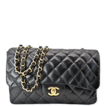 CHANEL Jumbo Classic Single Flap  Shoulder Bag Black