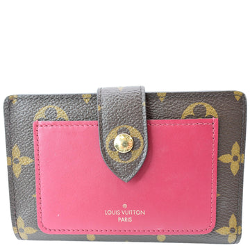 LOUIS VUITTON Juliette Monogram Canvas Wallet Fuchsia Pink