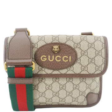 GUCCI Neo Small GG Supreme Canvas Crossbody Bag Beige 501050