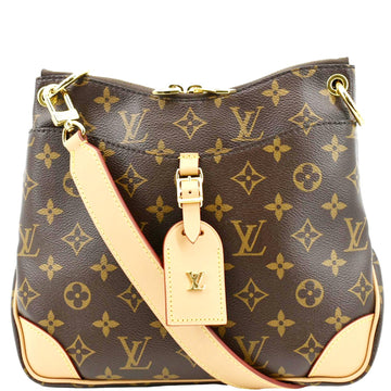 LOUIS VUITTON Odeon PM Monogram Canvas Crossbody Bag Natural