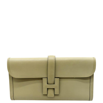 HERMES Jige Elan 29  Leather Clutch Wallet Trench