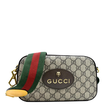 GUCCI Neo  GG Supreme Canvas Messenger Bag Beige 476466