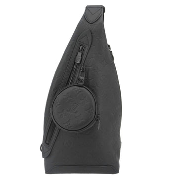 LOUIS VUITTON Duo Sling Monogram Shadow Backpack Bag Black