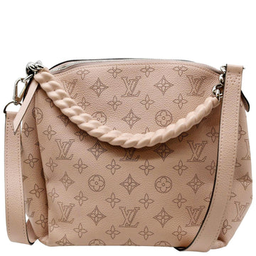 LOUIS VUITTON Babylone Mahina  Leather Shoulder Bag Pink