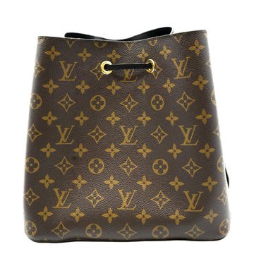 LOUIS VUITTON Neonoe Monogram Canvas Shoulder Bag Brown