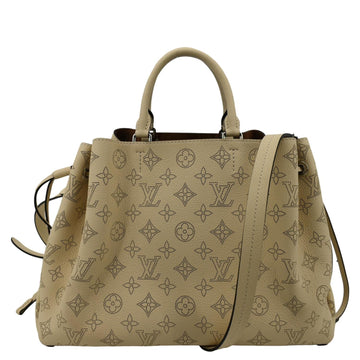 LOUIS VUITTON Bella Mahina  Leather Tote Shoulder Bag Cream