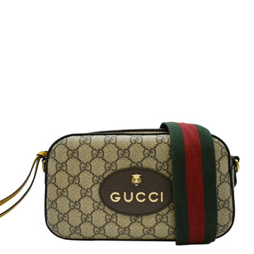GUCCI Neo  GG Supreme Canvas Messenger Bag Beige 476466