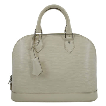 LOUIS VUITTON Alma PM Epi Leather Satchel Bag Ivory