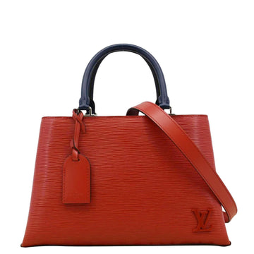 LOUIS VUITTON Kleber Epi Leather Shoulder Bag Red