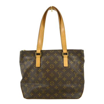 LOUIS VUITTON Cabas Piano Monogram Canvas Shoulder Bag Brown