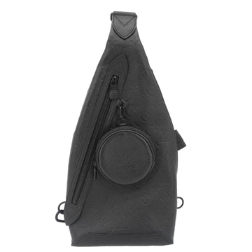 LOUIS VUITTON Duo Slingbag Taigarama Crossbody Bag Black