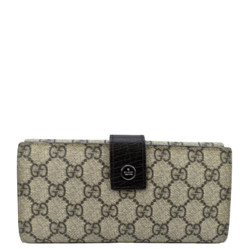 GUCCI  GG Canvas Wallet Beige 115046