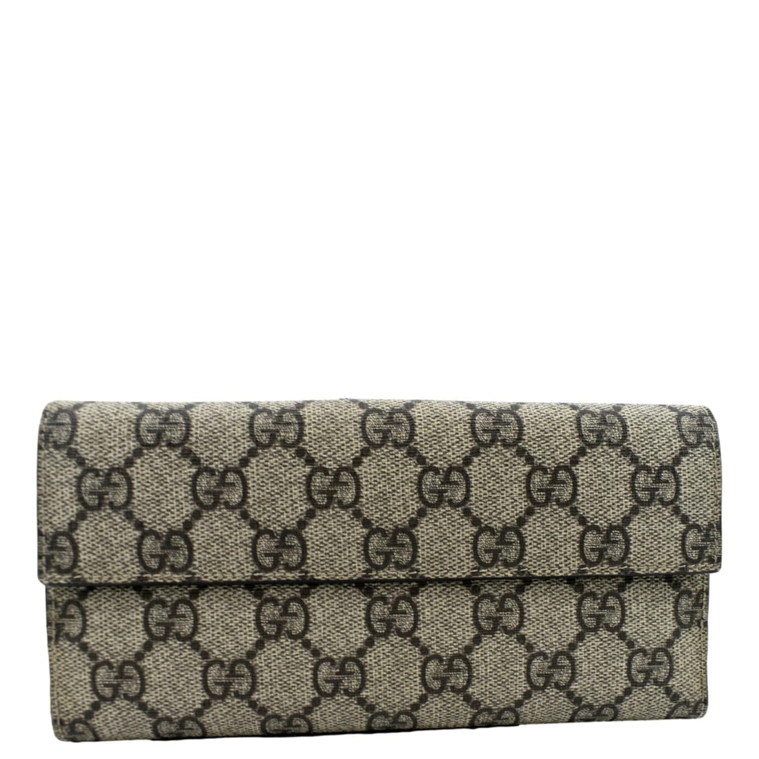 GUCCI  GG Canvas Wallet Beige 115046