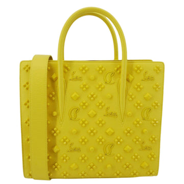 CHRISTIAN LOUBOUTIN Paloma Medium Leather Tote Bag Yellow