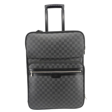 LOUIS VUITTON Pegase 55 Damier Graphite Business Suitcase Travel Bag Black