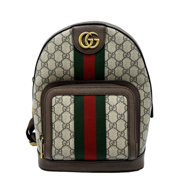 GUCCI Ophidia Small GG Supreme Canvas Backpack Beige 547965