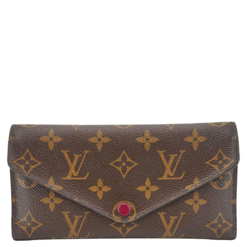 LOUIS VUITTON Josephine Monogram Canvas Wallet Brown
