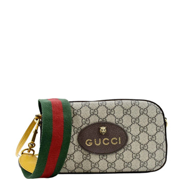 GUCCI Neo  GG Supreme Canvas Messenger Bag Beige 476466
