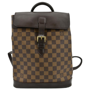 LOUIS VUITTON Soho Damier Ebene Backpack Bag Brown