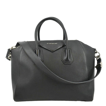 GIVENCHY Antigona Small Leather Shoulder Bag Black
