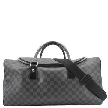 LOUIS VUITTON Roadster Damier Graphite Travel Bag Black