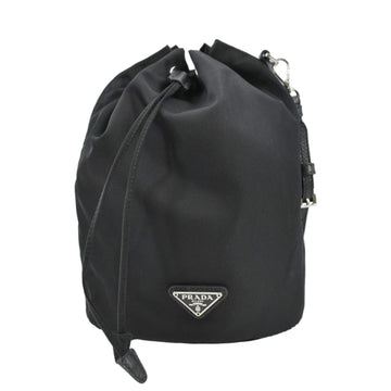 PRADA Nylon Bucket Bag Black