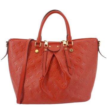LOUIS VUITTON Mazarine PM Monogram Empreinte Shoulder Bag Red