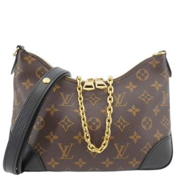 LOUIS VUITTON Boulogne Monogram Canvas Shoulder Bag Brown