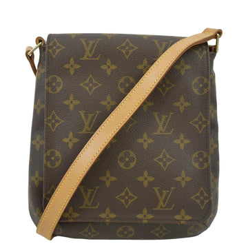 LOUIS VUITTON Mtte Salsa Monogram Canvas Shoulder Bag Brown