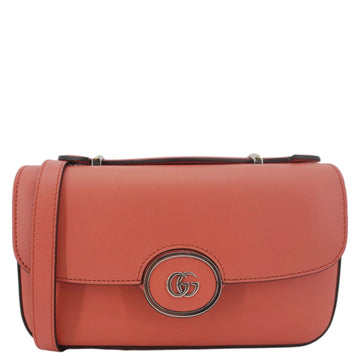 GUCCI Petite GG Mini Leather Chain Shoulder Bag Pink 739722