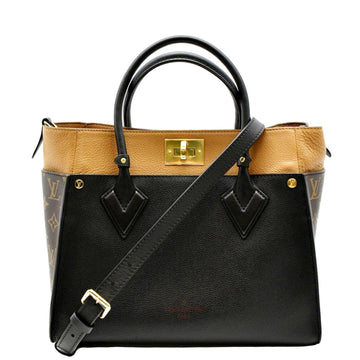 LOUIS VUITTON On My Side MM  Monogram Canvas Shoulder Bag Black